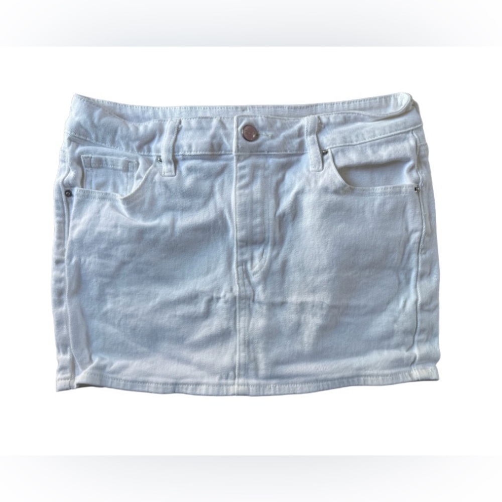 Barbie™ by PacSun White Denim Skirt & Bustier Top Set - Picture 4 of 12